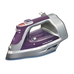 Hamilton Beach Durathon Digital Retractable Cord Iron, Silver, Model 19902F