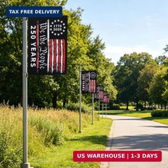 3Ply 250 Years American Anniversary Garden Flag, Small Usa Flags, Double Sided,