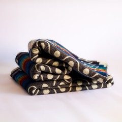 ALPACA WOOL BLANKET THROW XL KING 90×75 REVERSIBLE THICK & WARM HANDMADE ECUADOR