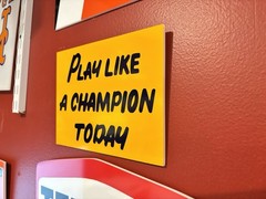 Notre Dame National Championships Handmade Acrylic Wall Sign NOT Crummy Tin