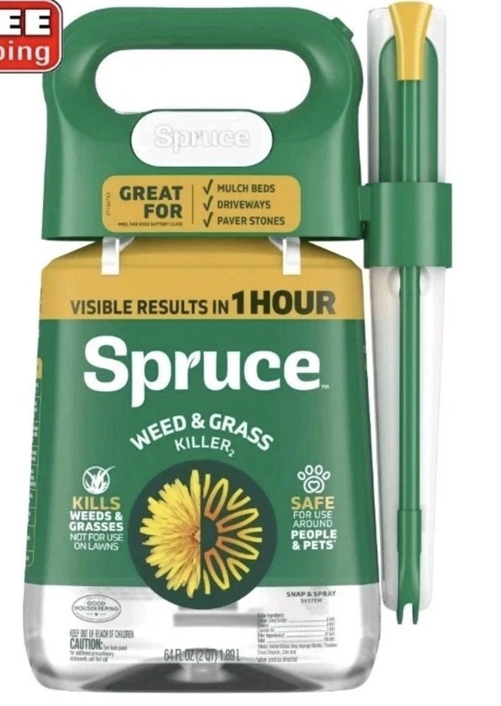Spruce Snap & Spray Weed & Grass Killer Powered Starter Kit FAST RESULTS