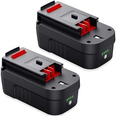 2 Pack 18V 3.0Ah For Black and Decker HPB18 18 Volt Battery HPB18-OPE 244760-00A