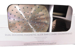Better Homes & Gardens Dual Docking Magnetic Slide Bar Combo Showerhead-Satin