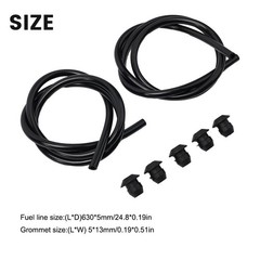 Fuel Line Tank Grommet Kit None Black FC75 FS85 Grommet Line Hose Pipe KM85