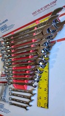 CRAFTSMAN 26 PIECE Standard Combination Wrench Set INCH WITH RACK AIRCRAFT AUTO