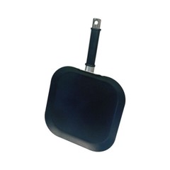11″x11″ Non-Stick Coating Square Griddle Pan Flat Grill With 6-3/4″ Long Handle