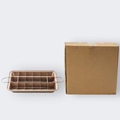 12.2*7.68*1.57in Carbon Steel Baking Sheet with Divider Nonstick Baking Pan