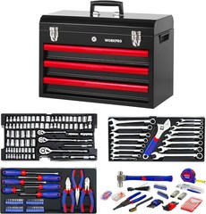WORKPRO 408-Piece Mechanics Tool Set General Household Home Repair Tool Kit New