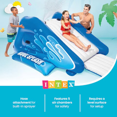 Intex 58849EP Kool Splash Inflatable Play Center Swimming Pool Water Slide Blue