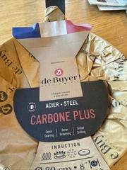 „Carbone Plus“ DE Buyer Round Steel Grill Pan-France- NEW 8”