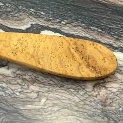 10″ Olive Wood Ladle Handmade in Tunisia, Gorgeous Unique Wood Characteristics