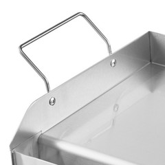 17×13 in Flat Top Griddle Stainless Steel Universal BBQ Grill Pan Cookware