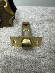 Vintage Amerock Carriage House Solid Brass Door Lever Handles