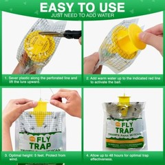 10 pack Outdoor Fly Traps – Disposable, Hanging Outdoor