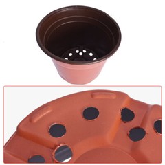 Plastic Plant Flower Pots Nursery Seedlings Pot Plant Container 100Pcs