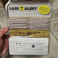 Safe-T-Alert 35-742-WT White Flush Mount Propane Carbon Monoxide Gas Alarm
