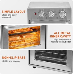 Air Fryer Toaster Oven Combo Oven Countertop Functional Stainless Up to 450°F
