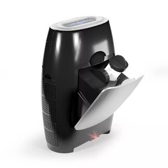 EyeVac Air 2-in-1 HEPA Air Purifier & Touchless Vacuum Automatic Dustpan Black