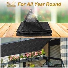 60% Shade Cloth Anti-Aging Sun Mesh UV Resistant Net Sunblock Plant Garden Tarp