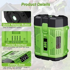 Upgraded 10Ah 7.5 Lithium-ion Battery For EGO 56V 56 Volt BA5600T BA4200 BA2800