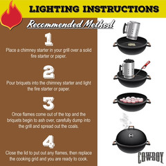 Cowboy Hardwood Charcoal Briquets, 40 LB