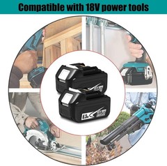 NEW 2Pack 6.5Ah 18V For Makita LXT Lithium-Ion BL1830 BL1850 BL1860 Tool Battery