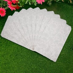 LOT OF 100 Flat Paper Gift Bags Jewelry Gift Bags Paisley Print, 4 Sizes