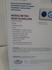 GE High Flow Whole House Water Filtration GXWH20T Reduces Chlorine Taste / Odor