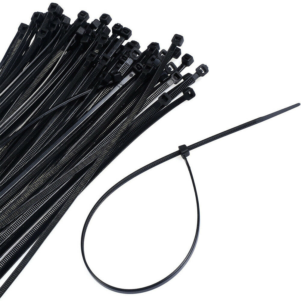 100Pcs 18″ Cable Ties Heavy Duty 150 LBS Ultra Nylon Wrap Wire Zip UV Resistant