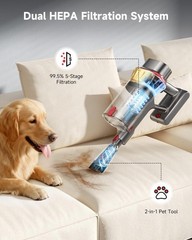 AIPOWAY 650W Cordless Vacuum 55KPa 75Min Stick Vacuum
