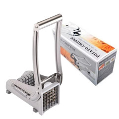 Heavy Duty Stainless Steel French Fry Cutter with Suction Feet for Potatoes