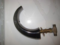 GERBER 86-172 BLACK PEARL WIDE- SPREAD LAV. SPOUT W/CONCEALED FLOW CONTROL DISC