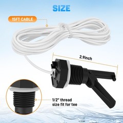 GLX-FLO-RP Flow Switch 15ft Cable For Hayward Goldline Aquarite Salt System Pool