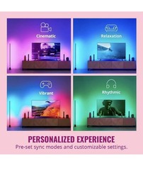 WiZ HDMI Sync Box W/TV Backlight, Multicolor LED, Wi-Fi, For 75″-85″ TVs New