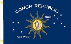 “KEY WEST CONCH REPUBLIC” flag 3×5 ft polyester banner sign Florida FL