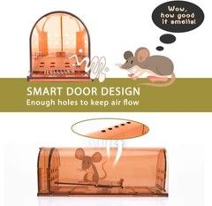 2 Pack Humane Mouse Traps Live Catch & Release No Kill Rat Mice Trap Reusable