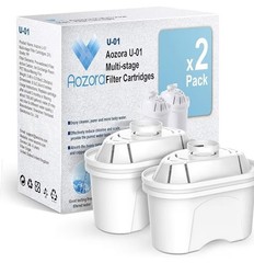 Aozora Water Filter Replacement for Pitcher 4 Stages Filtration 2 Pack U-01