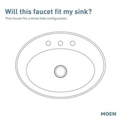 MOEN Adler WS84503 Centerset Single Handle Low-Arc Bathroom Faucet in Chrome