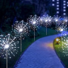 Outdoor LED Solar Firework Lights Garden Decoration Fairy Lights Waterproof Dand