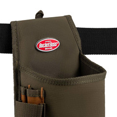 6.5 In. 1-Pocket Fastener Tool Belt Pouch with Flap Fit