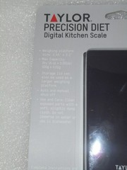 TAYLOR PRECISION PORTIONS DIGITAL KITCHEN SCALE, (16 oz/500 g) NEW MFG. SEALED!
