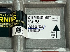 NEW Dacor Range Oven Gas Valve P# DG94-02700A