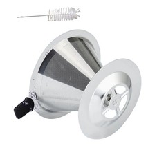 Stainless Steel Coffee Dripper 1-2 Cup Capacity Filter Prevents Coffee Grounds
