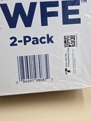 Qty 2 GE XWFE Refrigerator Water Filter, Genuine Replacement Filter Cert. to Red