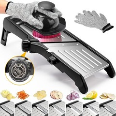 7-in-1 Adjustable Stainless Steel Mandoline Vegetable Food Slicer for Kitchen –