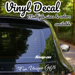 Snap On Vinyl Decal Sticker -Multiple Colors & Sizes- SHIPS FREE!