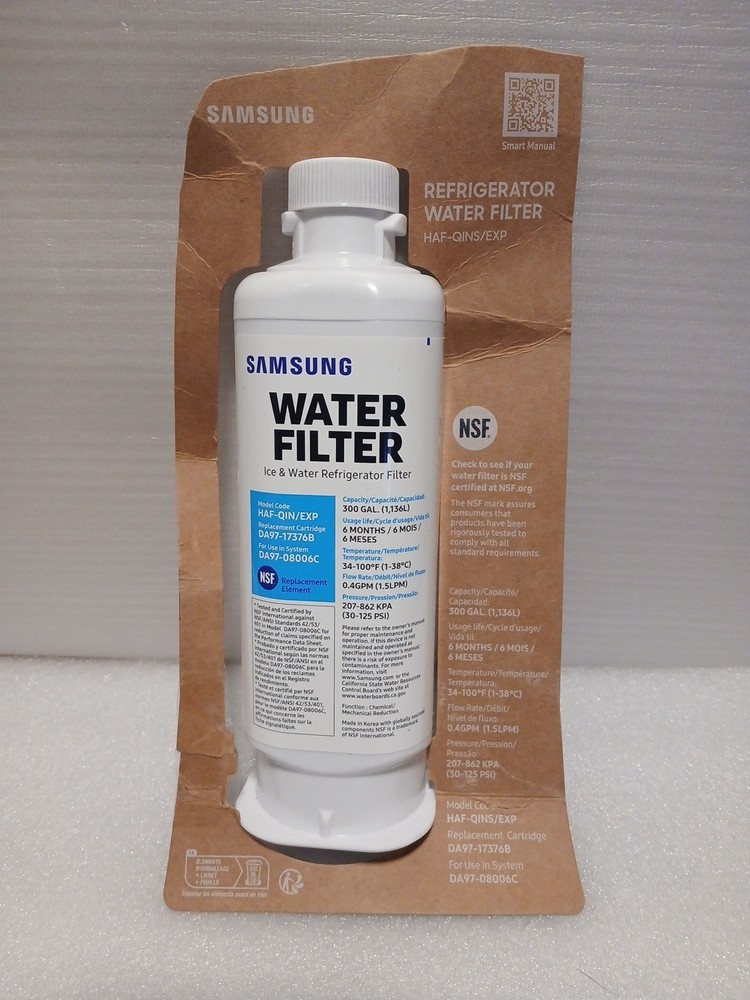SAMSUNG Genuine HAF-QIN Refrigerator Water Filter (DA29-17376B) 1-Pack [B61]