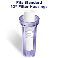 1 / 5 / 0.5 Micron 10″x2.5″ Grooved Sediment Water Filter RO Cartridge 1-25 Pack