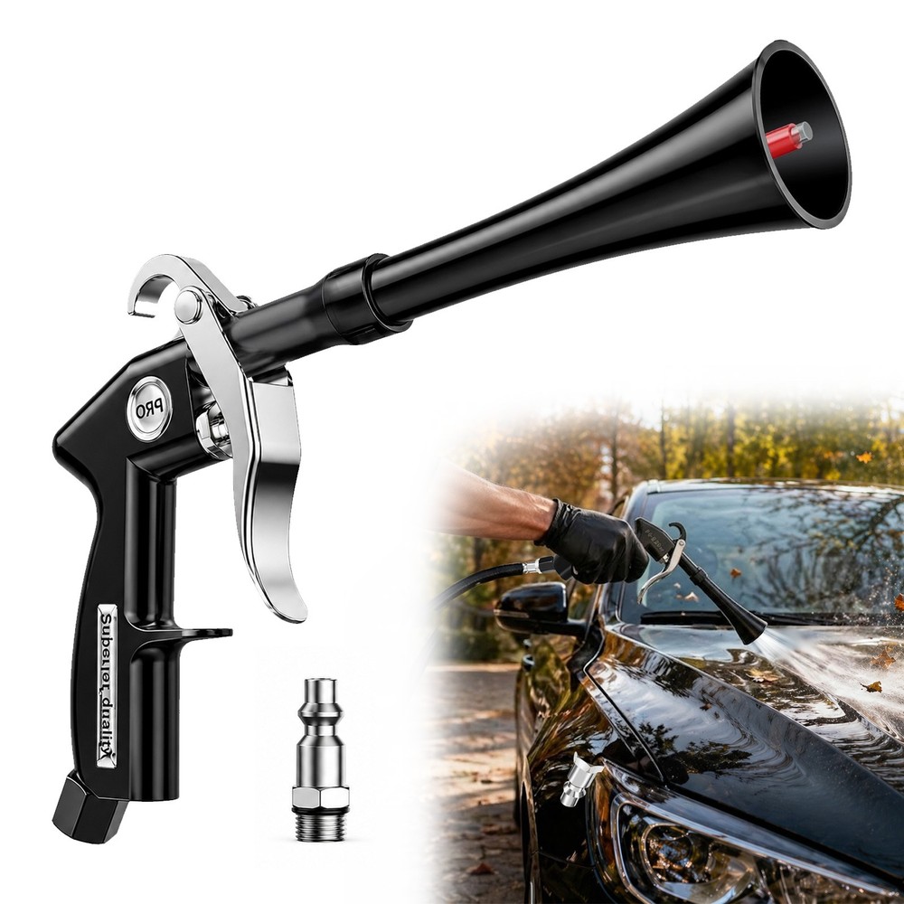 2-in-1 High-Pressure Car Interior Detailing Air Blow Gun Tornado Cleaning Tools