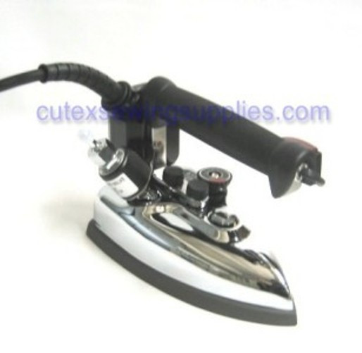 GRAVITY FEED INDUSTRIAL STEAM IRON SILVER STAR ES-85 COMPLETE SET